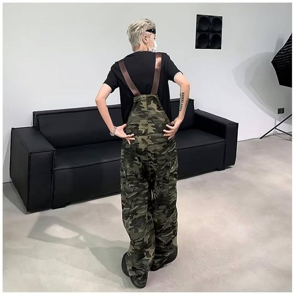 サスペンダー付　ワークパンツ　ズボン　作業用　オーバーオール MILITARY 実物 USED オーストリア軍 サスペンダー付き オーバー